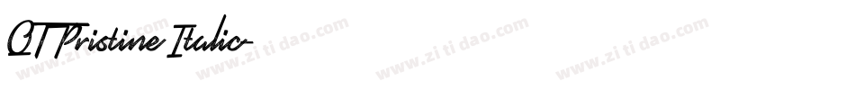 QTPristine Italic字体转换